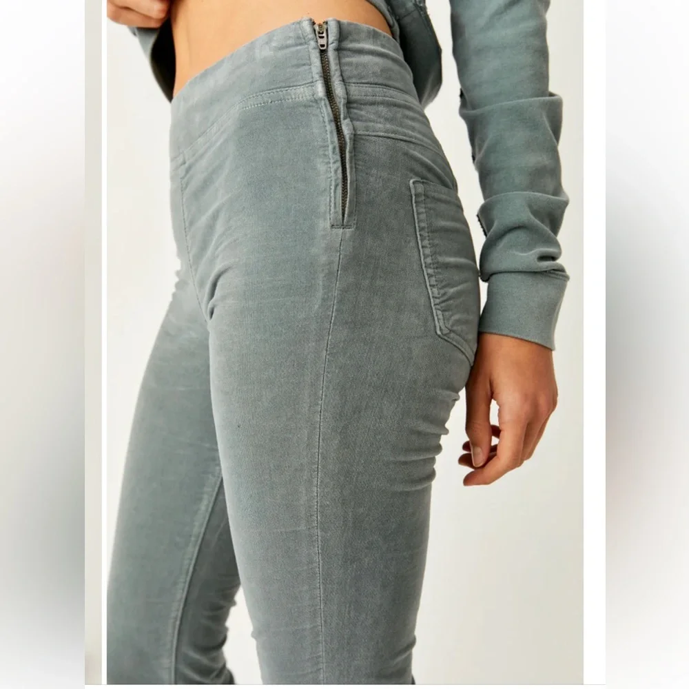 Free People Gray Boot Cut Pants - Picture 3 of 8